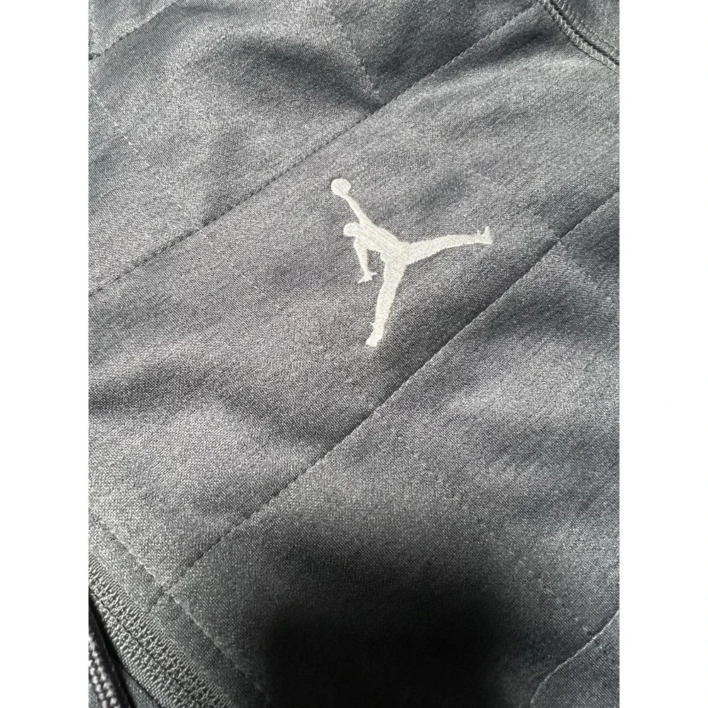 Jordan Therma-FIT Men's Full-Zip Hooded Fleece Track Jacket Gray L